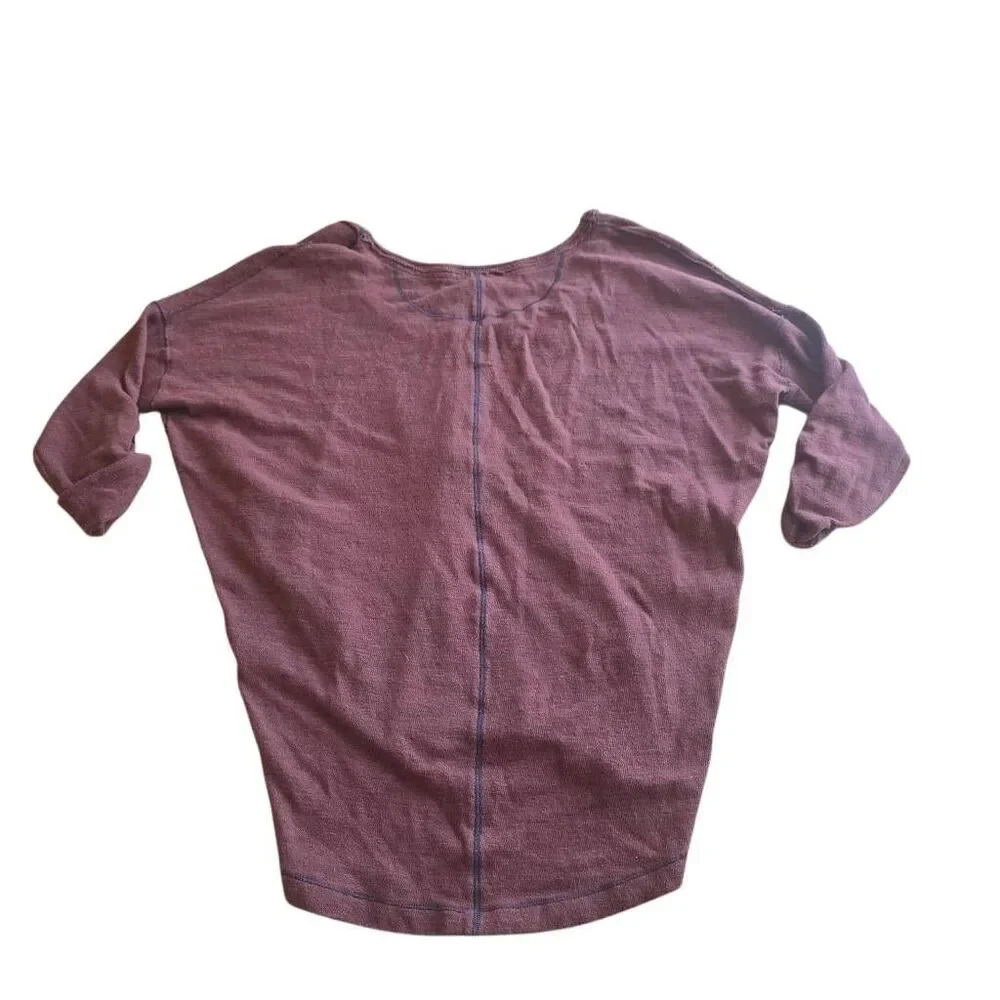 Free people we the free Sz S rusty red henley top